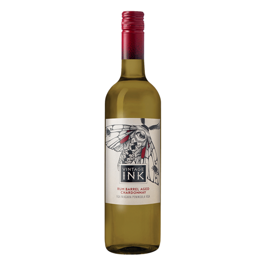 an image of Vintage Ink Rum Barrel Aged Chardonnay VQA